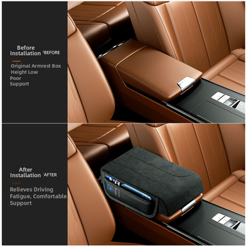 Cabron Automobilio alkūninės atramos pagalvėlė, PVC odos putplasnis, universalus tinka, pritaikoma