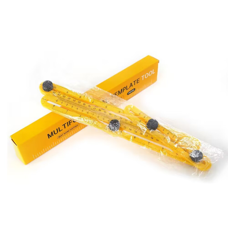 Haoyun Technology ABS пластмасова сгъваема измервателна линейка, многофункционална, четири сгъвания и измерване под различни ъгли