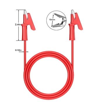 15A тестов проводник със изолирана щипка, мултиметър щепсел, банонов щепсел, крокодилска щипка, чист меден проводник