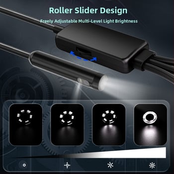 Pramoninis endoskopas su dviem objektyvais, tris viename; NK-5001Pro; IP68 atsparus vandeniui; zondo skersmuo 5.5/8.0 mm; darbinis ilgis 1000/2000/3000/5000 mm; 2.0 MP