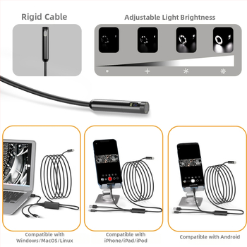 Pramoninis endoskopas su dviem objektyvais, tris viename; NK-5001Pro; IP68 atsparus vandeniui; zondo skersmuo 5.5/8.0 mm; darbinis ilgis 1000/2000/3000/5000 mm; 2.0 MP