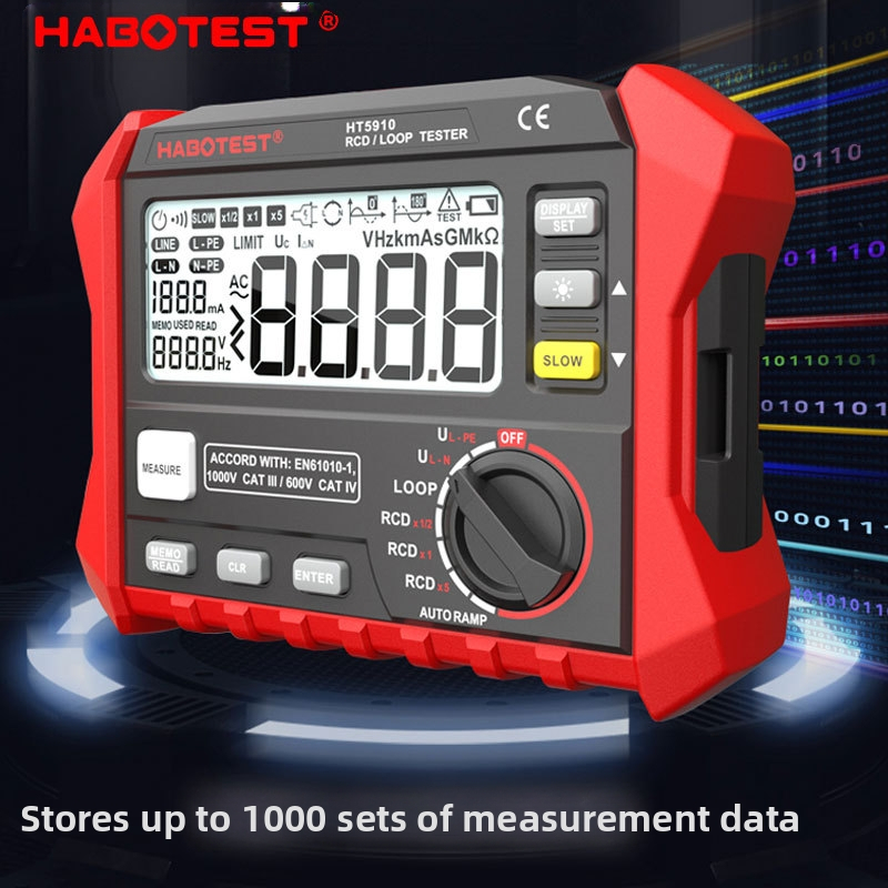 Huabo HT5910 цифров тестер за утечен ток и съпротивление на веригата, професионална употреба, китайски произход, възможно частно етикетиране
