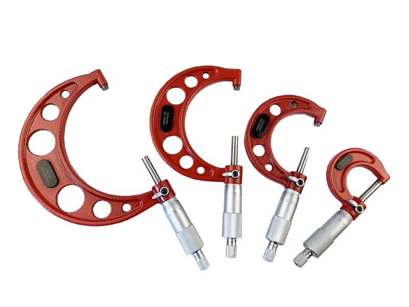 ETOPOO микрометър комплект, резолюция 0,01 мм, 4-частен