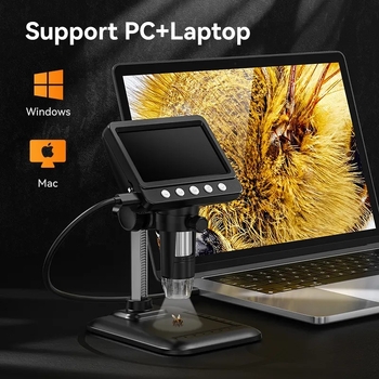 Skaitmeninis mikroskopas su HD kamera, vaizdo mikroskopas, 1000× didinimas, skirtas elektronikai remontuoti