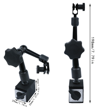 ETOOPOO παγκόσμια μαγνητική βάση για μετρητή δεικτών με μοχλό, ισχυρή μηχανική κατασκευή