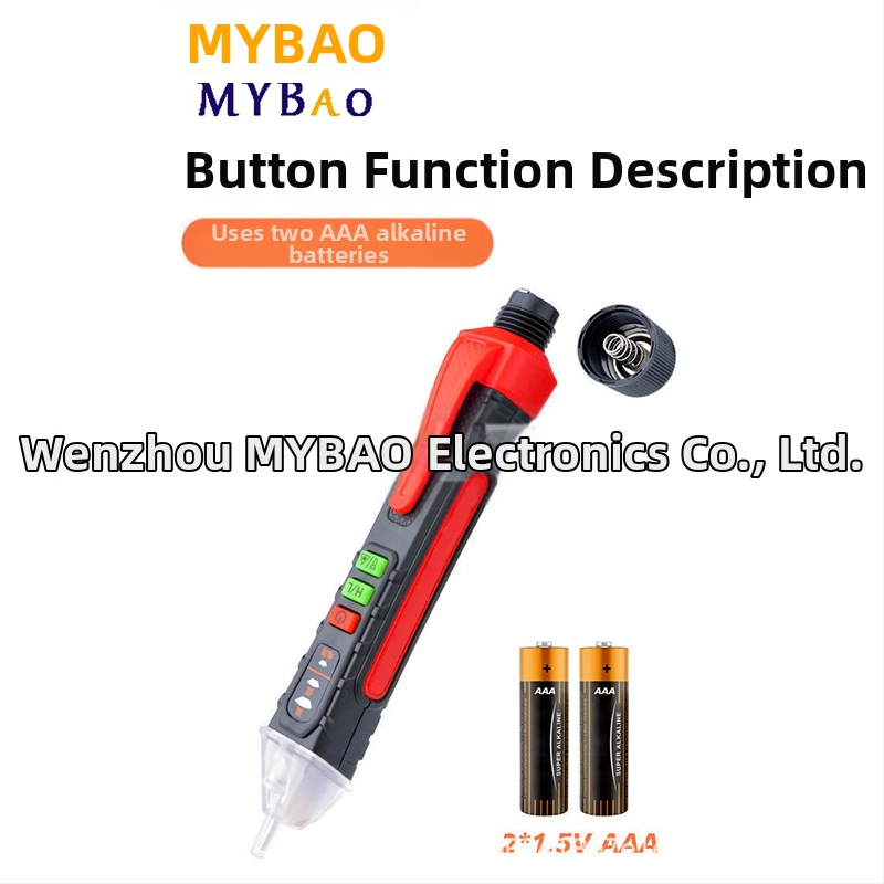 Maiyi bao Безконтактна тест-писалка за напрежение с гласово известяване и звуково-осветителен сигнал за домашна употреба