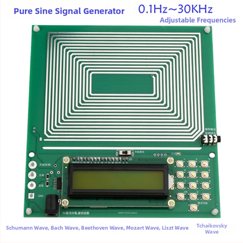 Schumann bangų generatorius su gryna sinusoidės signalu, dažnio moduliacija, dažnių diapazonas 0.01 Hz–300000 Hz