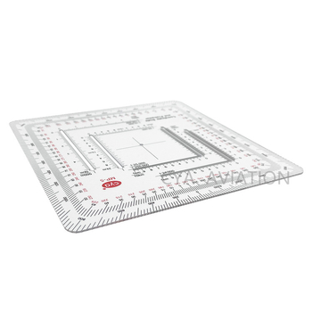 CYA MP-5 kvadratinė karinė kartografinė liniuotė, plastikinė, centimetro