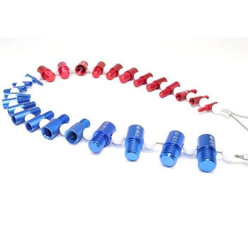 Комплект измервателни калибри за винтове и гайки, 44 части, проверка на резбата на болтове, метрично и империално измерване