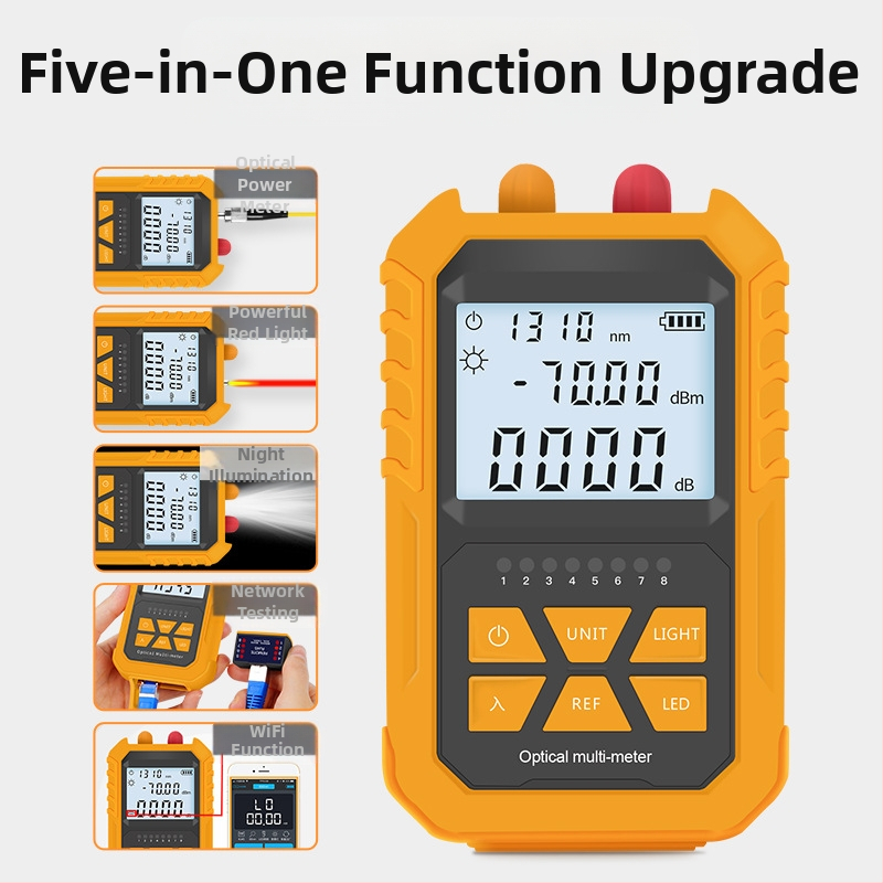 Optinis galios matuvas pluoštinėms - modelis SGM305; matavimo diapazonas -70…+6 dB; tikslumas 100%; maitinimo įtampa 5V; svoris 0,3 kg