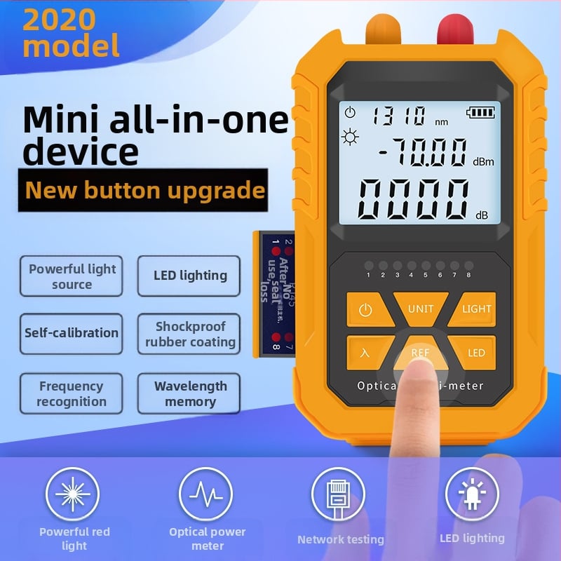 Optinis galios matuvas pluoštinėms - modelis SGM305; matavimo diapazonas -70…+6 dB; tikslumas 100%; maitinimo įtampa 5V; svoris 0,3 kg