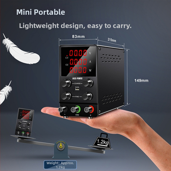 SPS1203 Ισχυρή DC Ρυθμιζόμενη Τροφοδοσία, 120 V, 3 A, 360 W, για Ηλεκτροχρωμία και Ηλεκτρολύσεις, Με Ρυθμιζόμενη Υψηλή Τάση