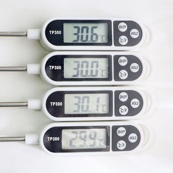 Rankų darbo DIY aromaterapinių žvakių įrankis – tikslus termometras, elektroninė sonda ir temperatūros rodmenys – priedai vaško plokštelėms gaminti