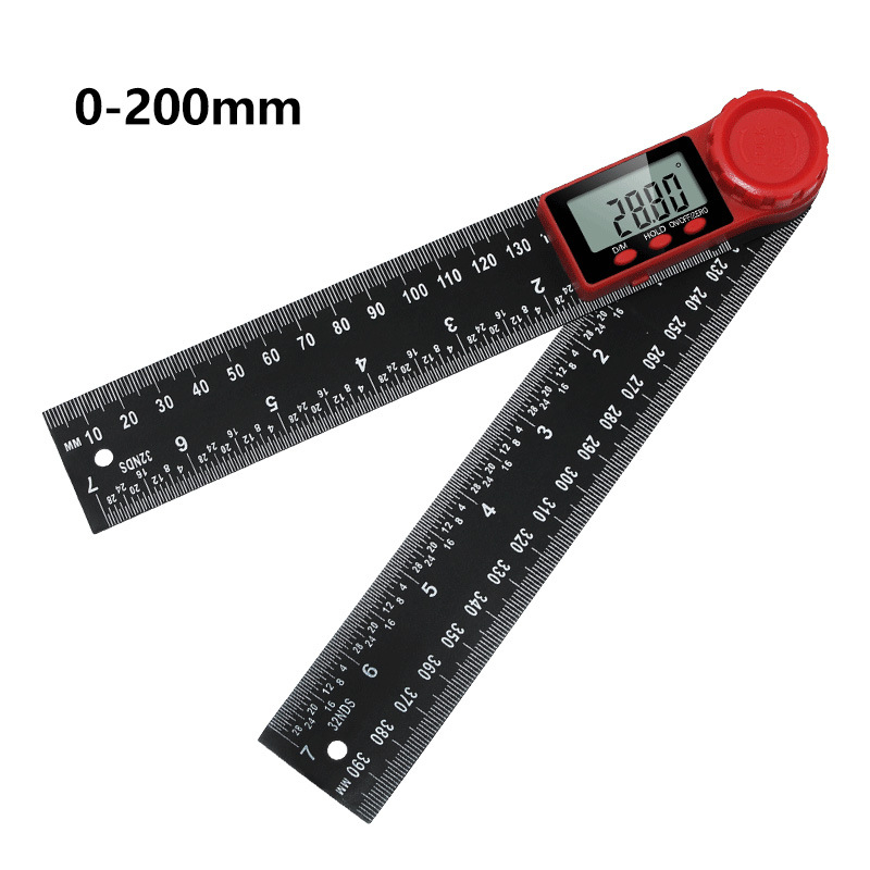 2-in-1 Digital Angle Ruler with Protractor and Vernier Caliper
