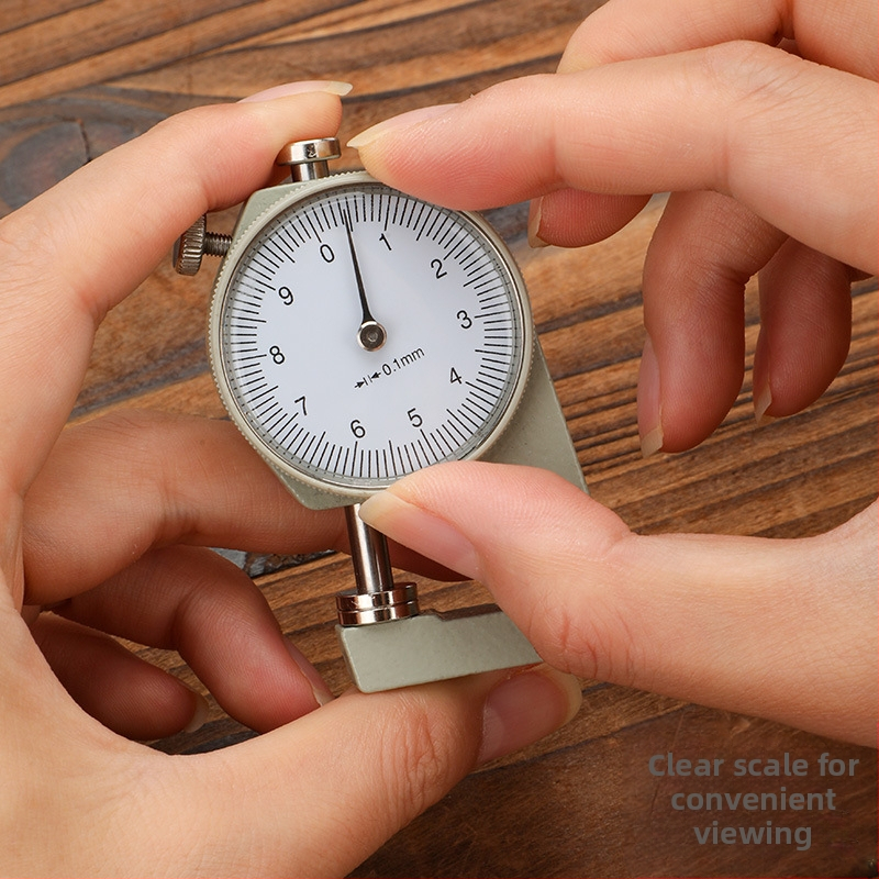 Толщиномер 0-20 мм, индикаторен тип с извит връх, ръчен, измерване на дебелината на хартия