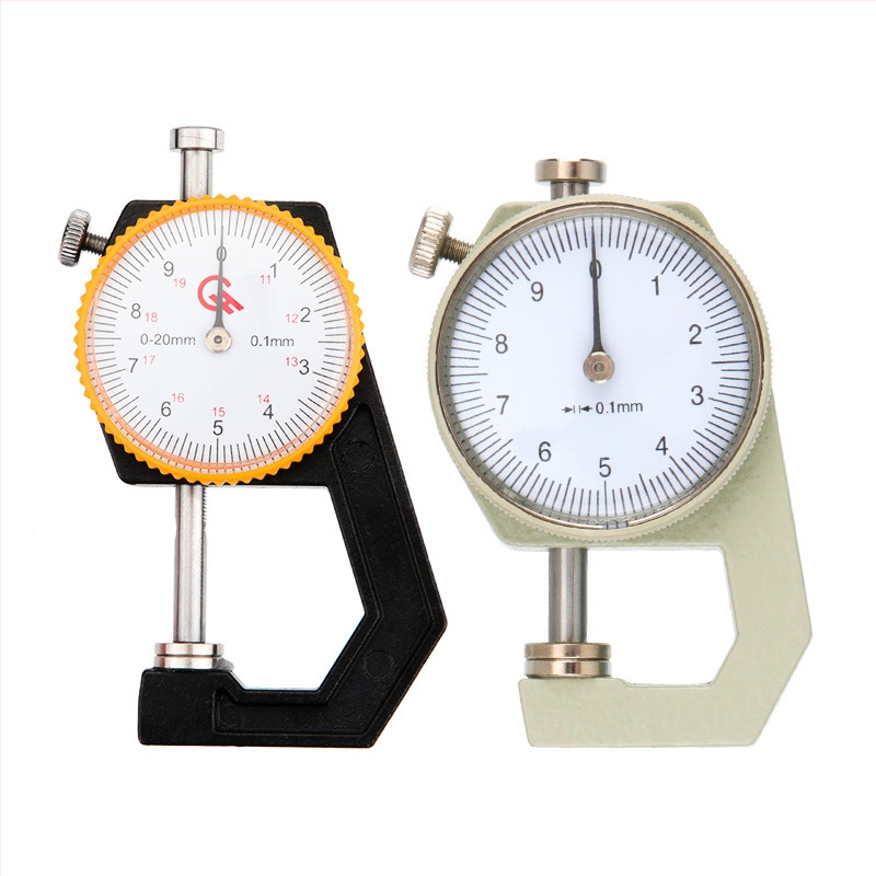 Толщиномер 0-20 мм, индикаторен тип с извит връх, ръчен, измерване на дебелината на хартия