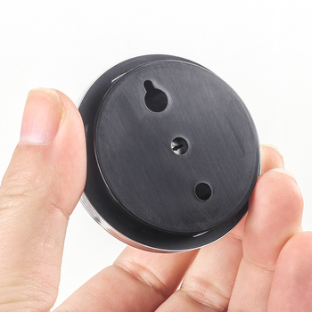 Επιτοίχιο αναλογικό θερμόμετρο για εσωτερική/εξωτερική χρήση, μεταλλική βουρτσισμένη επιφάνεια, ανθεκτικό στον άνεμο