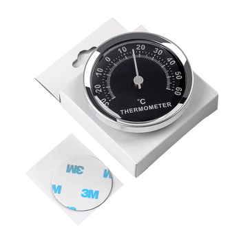 Επιτοίχιο αναλογικό θερμόμετρο για εσωτερική/εξωτερική χρήση, μεταλλική βουρτσισμένη επιφάνεια, ανθεκτικό στον άνεμο