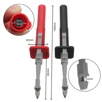 Ακροδέκτης δοκιμών για μετρητή με βύσμα μπανάνας, νικελιωμένες άκρες από χαλκό και ανοξείδωτο χάλυβα, GS 30020