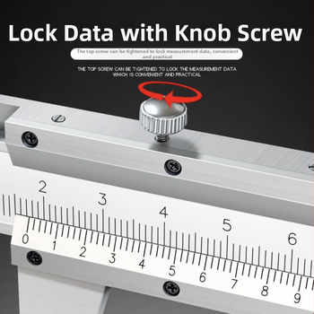 Neutral Vernier matavimo įrankis vidiniam skersmeniui matuoti, aukštos anglies plieno, mokomoji versija