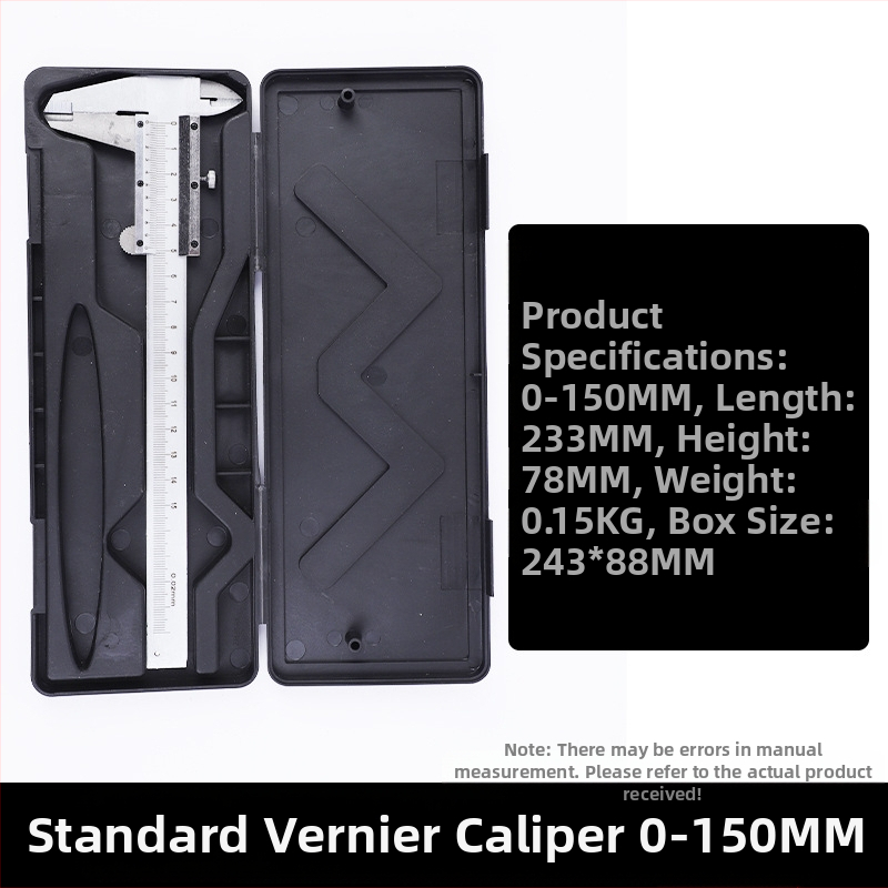 Neutral Vernier matavimo įrankis vidiniam skersmeniui matuoti, aukštos anglies plieno, mokomoji versija