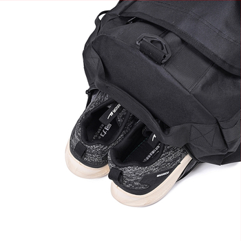 Τσάντα ταξιδιού με χωρητικότητα 36–55L, ύφασμα Oxford, διαχωρισμός στεγνών και υγρών, unisex, street-style