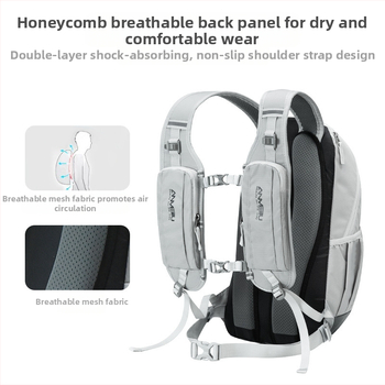 Dviračių kuprinė kelių ir kalnų dviračiams, 12L talpa, modelis 1061#, Nailonas/Poliesteris, su lietaus apsauga