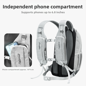 Dviračių kuprinė kelių ir kalnų dviračiams, 12L talpa, modelis 1061#, Nailonas/Poliesteris, su lietaus apsauga