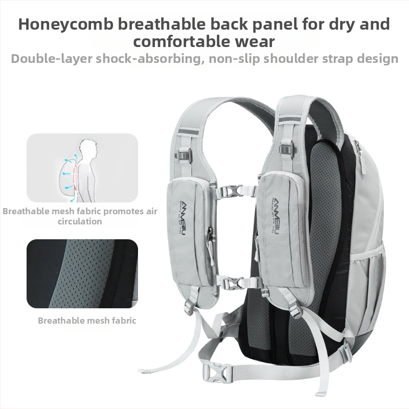 Раница за велосипед за пътни и планински велосипеди, 12L капацитет, модел 1061#, найлон/полиестер, с дъждовна покривка