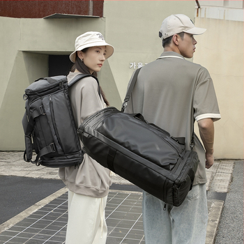 Πολυλειτουργική τσάντα γυμναστηρίου με ξεχωριστό θάλαμο παπουτσιών, αδιάβροχη με διαχωρισμό στεγνό-υγρό, χωρητικότητας 36–55 L, κατασκευασμένη από Oxford ύφασμα