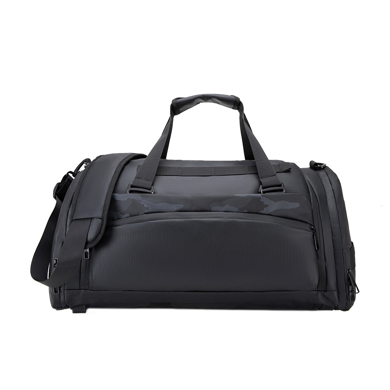 Geantă de sport multifuncțională cu compartiment separat pentru pantofi, impermeabilă cu separare uscat-umed, capacitate 36–55 L, din țesătură Oxford