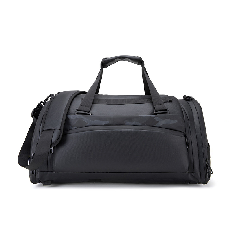 Geantă de sport multifuncțională cu compartiment separat pentru pantofi, impermeabilă cu separare uscat-umed, capacitate 36–55 L, din țesătură Oxford