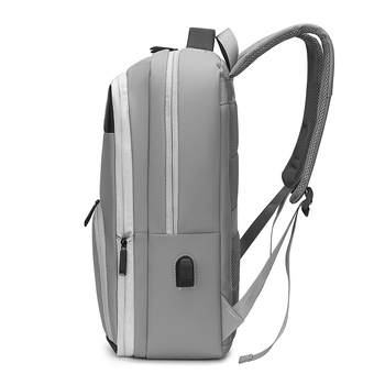 Ανδρικό επεκτειόμενο επιχειρηματικό σακίδιο για φορητό υπολογιστή, ύφασμα Oxford, κυρτή ιμάντας ώμου, πολυεστερική επένδυση