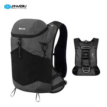 ANMEILU Žygio kuprinė – lengva, kvėpuojanti nailono medžiaga, universalus, išlenkti pečių dirželiai, languotas raštas