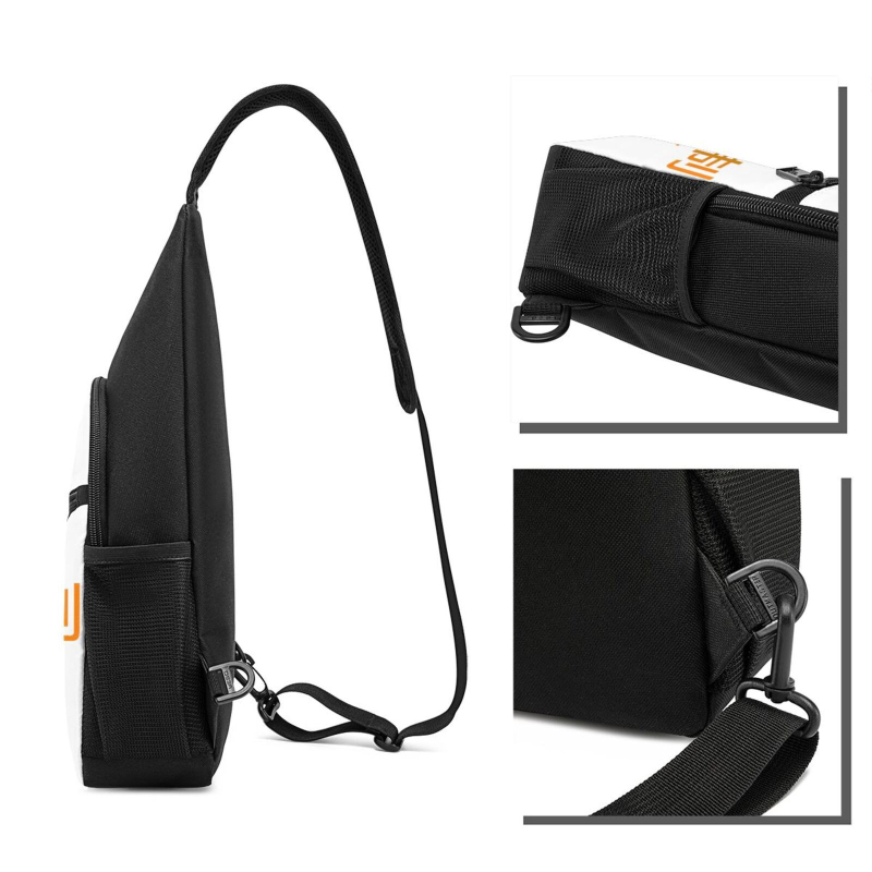 Vyrų pečių crossbody krepšys su pritaikytu raštu, poliesteris, ultra lengvas, gatvės stilius