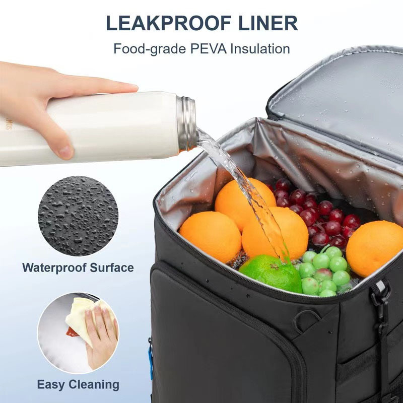 Izoliuota kuprinė lauko naudai (22 l, Oxford audinys, atsparus vandeniui, sulankstoma, nešiojama)