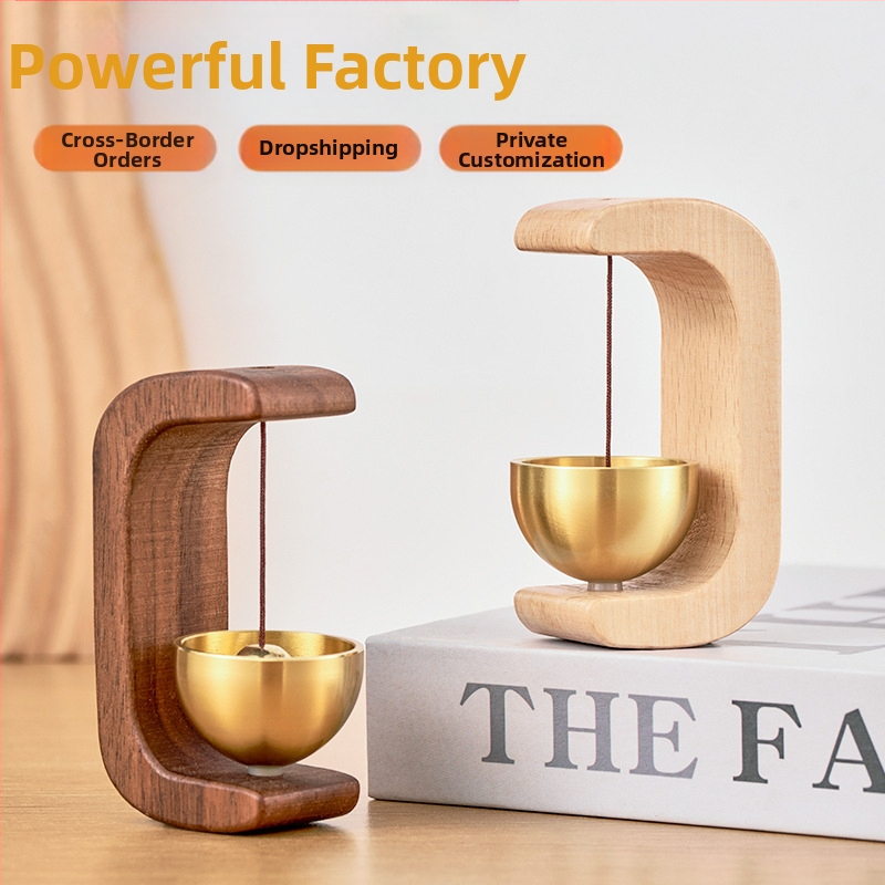 Дървено висящо звънче за входна врата, универсален стил, марка Xu screen