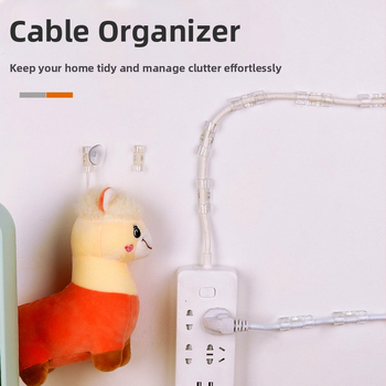 Κλιπ οργάνωσης καλωδίων – πλαστικός οργανωτής καλωδίων, απλός σχεδιασμός, κατάλληλος για καλώδια δεδομένων και δικτύου, πακέτο 20