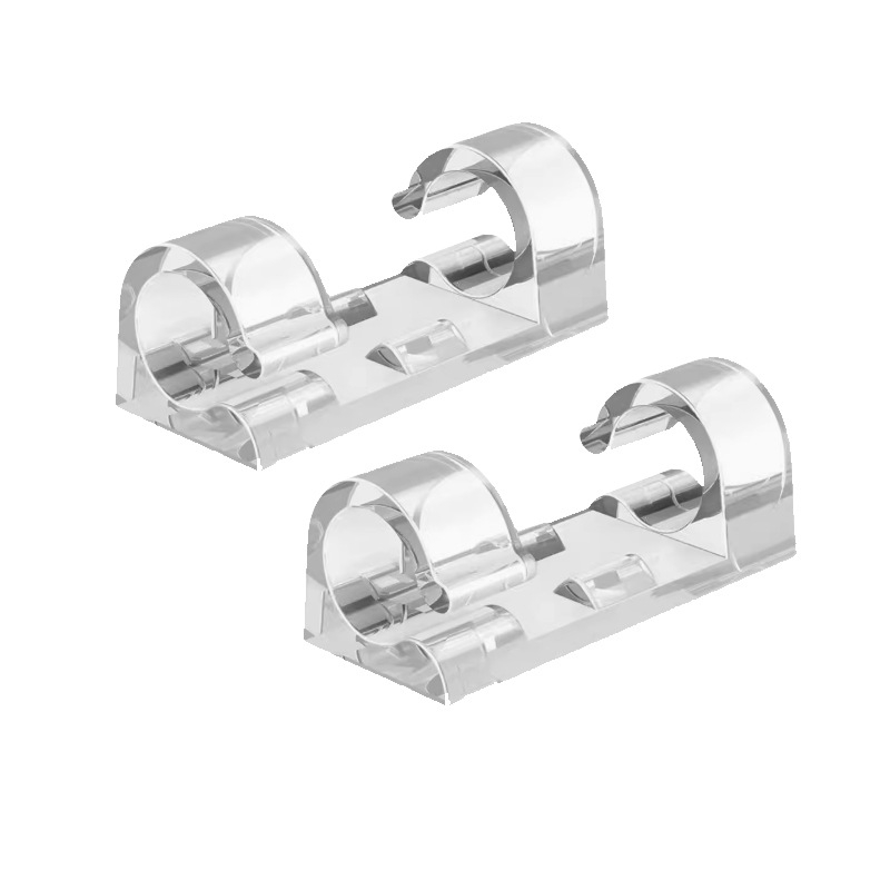 Клип за кабели – пластмасов организатор за управление на кабели, прост дизайн, подходящ за кабели за данни и мрежови кабели, пакет 20