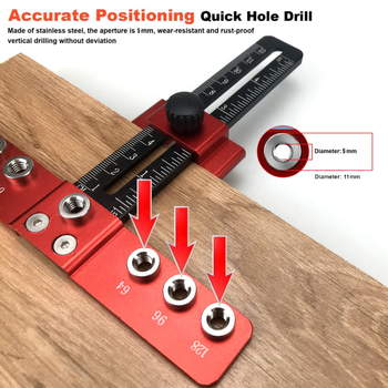 Εντοπιστής εγκατάστασης χειρολαβών συρταριών από κράμα αλουμινίου - εργαλείο σταθερής θέσης για διάτρηση οπών
