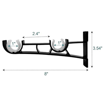 Romano strypo užuolaidų laikiklis – aliuminio lydinys, pritaikomas, modernus ir minimalistinis stilius