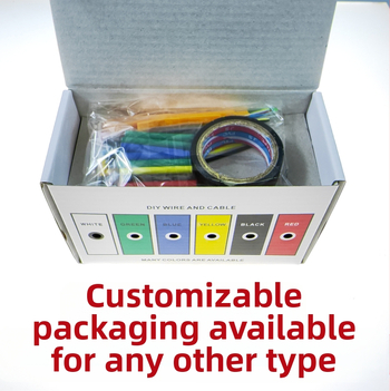 Silikono izoliacijos laidininkas vidinei elektros įrangai – DIY naudojimui, dėžutės įpakavimas, ilgalaikė tiekimas