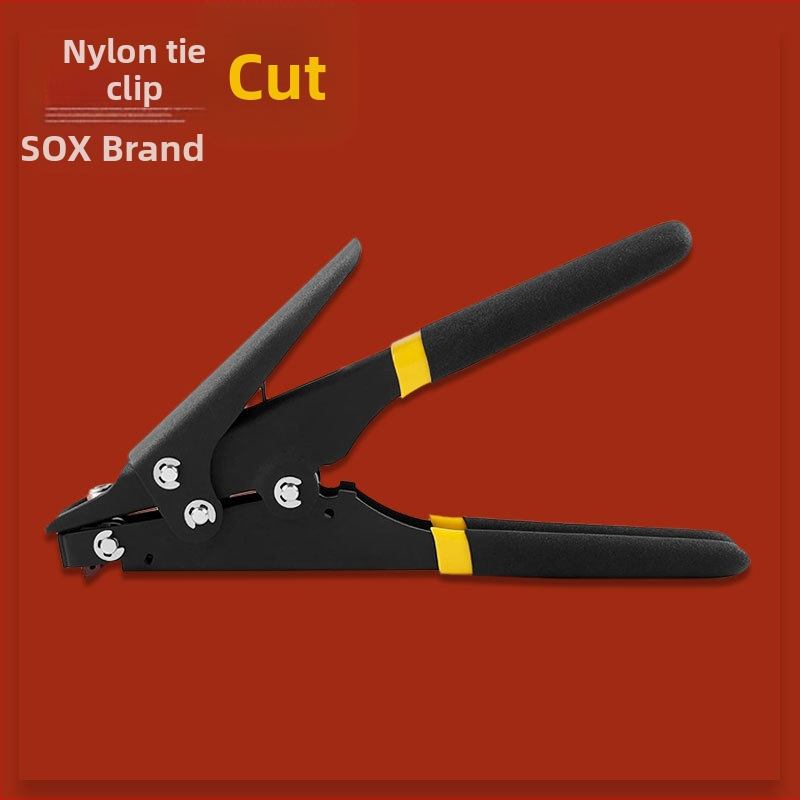 Pistolj za zip vezice, ručni, automatsko zatezanje, anti-slip metalno kućište, SOX, visoko ugljični čelik, težina 0.26