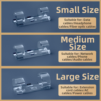 Thousand feng kábelklips — samolepiaci káblový organizér, moderný minimalistický štýl, na stolové uloženie, uvedený v zime 2012