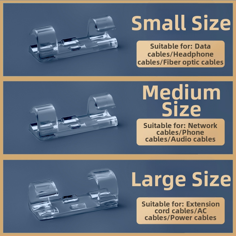 Thousand feng kábelklips — samolepiaci káblový organizér, moderný minimalistický štýl, na stolové uloženie, uvedený v zime 2012