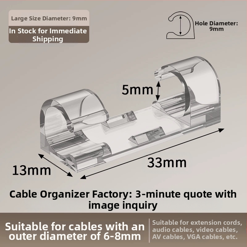 Thousand feng kábelklips — samolepiaci káblový organizér, moderný minimalistický štýl, na stolové uloženie, uvedený v zime 2012