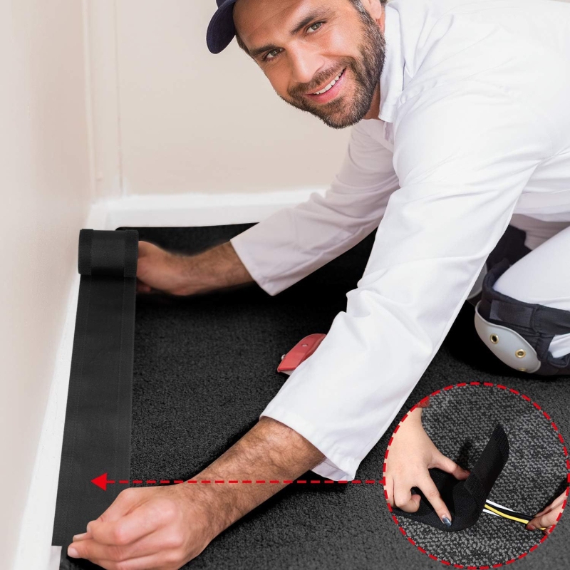 Nailona Velcro kabelu aizsardzības vāciņš, materiāls: nailons, maisījums: nailons-poliestera, zīmols: Cits