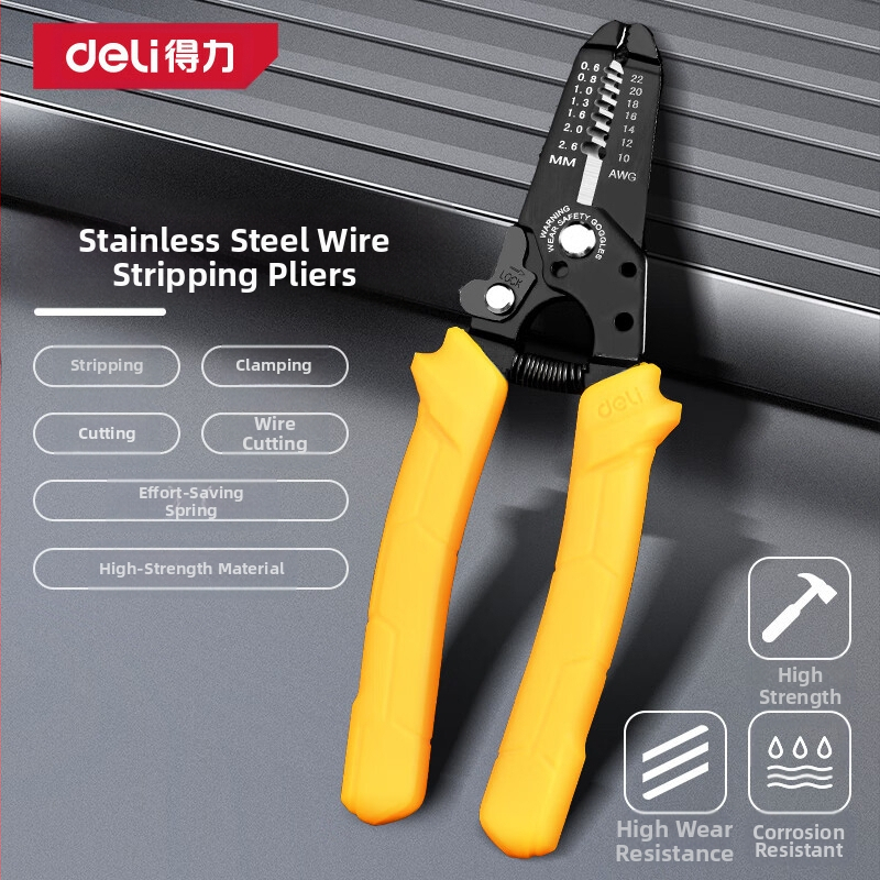 Deli kliješta za skidanje izolacije žica, višenamjenski alat za elektroniku i elektroinstalacije, rezanje i skidanje izolacije žica