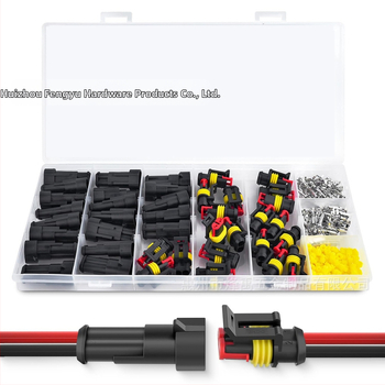 Weijie водоустойчив 2-pin автомобилен конектор, пластмасова изолация, HID съвместим