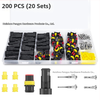 Weijie αδιάβροχος 2-pin αυτοκινητικός συνδετήρας, πλαστική μόνωση, HID συμβατός